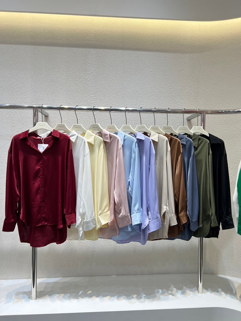 High Quality Ladies Formal Satin Shirts